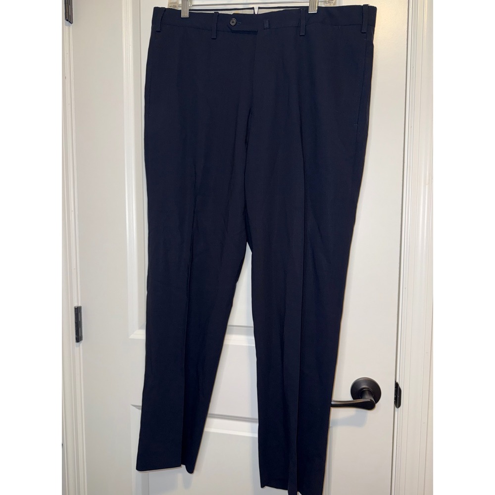 Incotex Venezia 1951 Dress Pants Mens 38x29 Navy Blue Wool Trousers Quiet Luxury